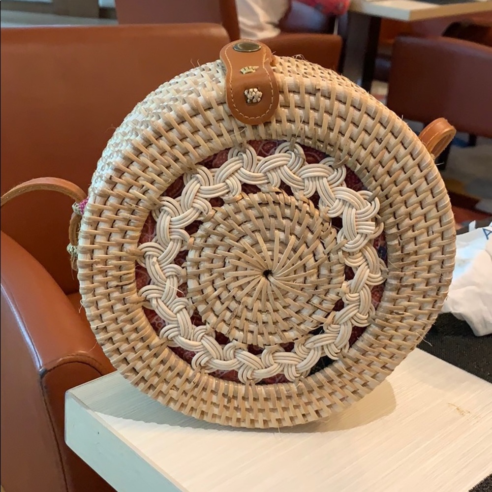 Traditional Ratten Woven Handbag